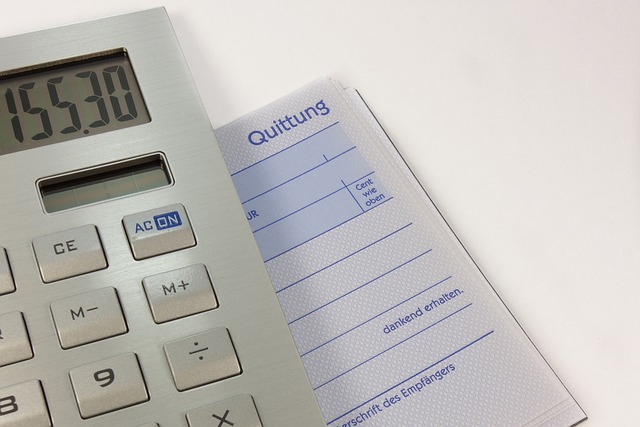 calculator and balance sheet